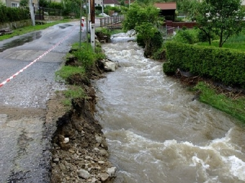 Obec po povodni z 20.06.2010