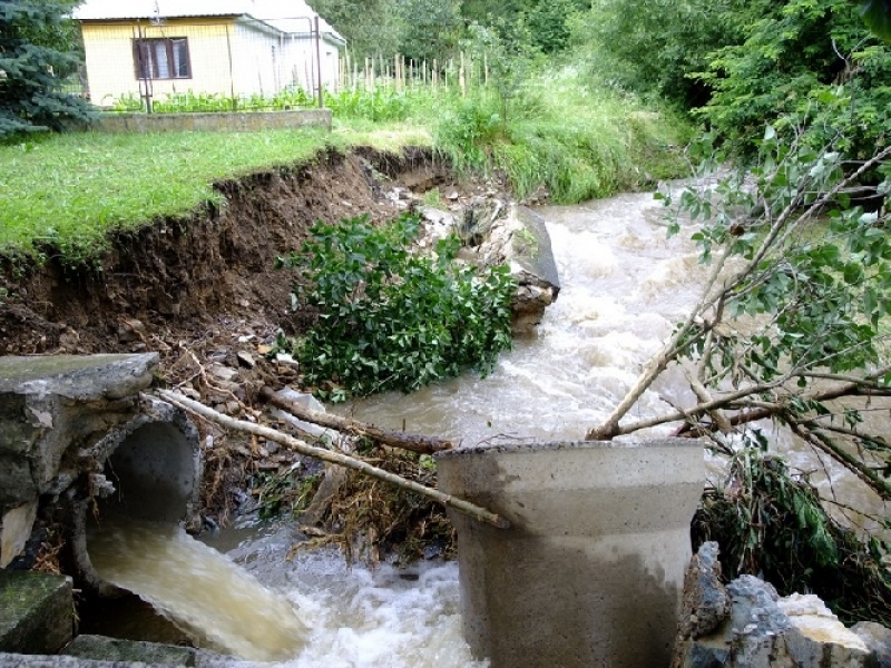 Obec po povodni z 20.06.2010